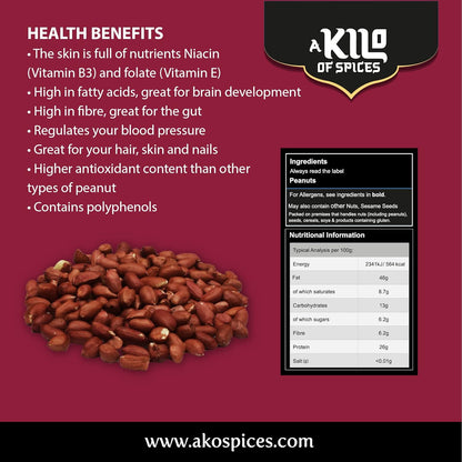 red skin peanuts health benefits