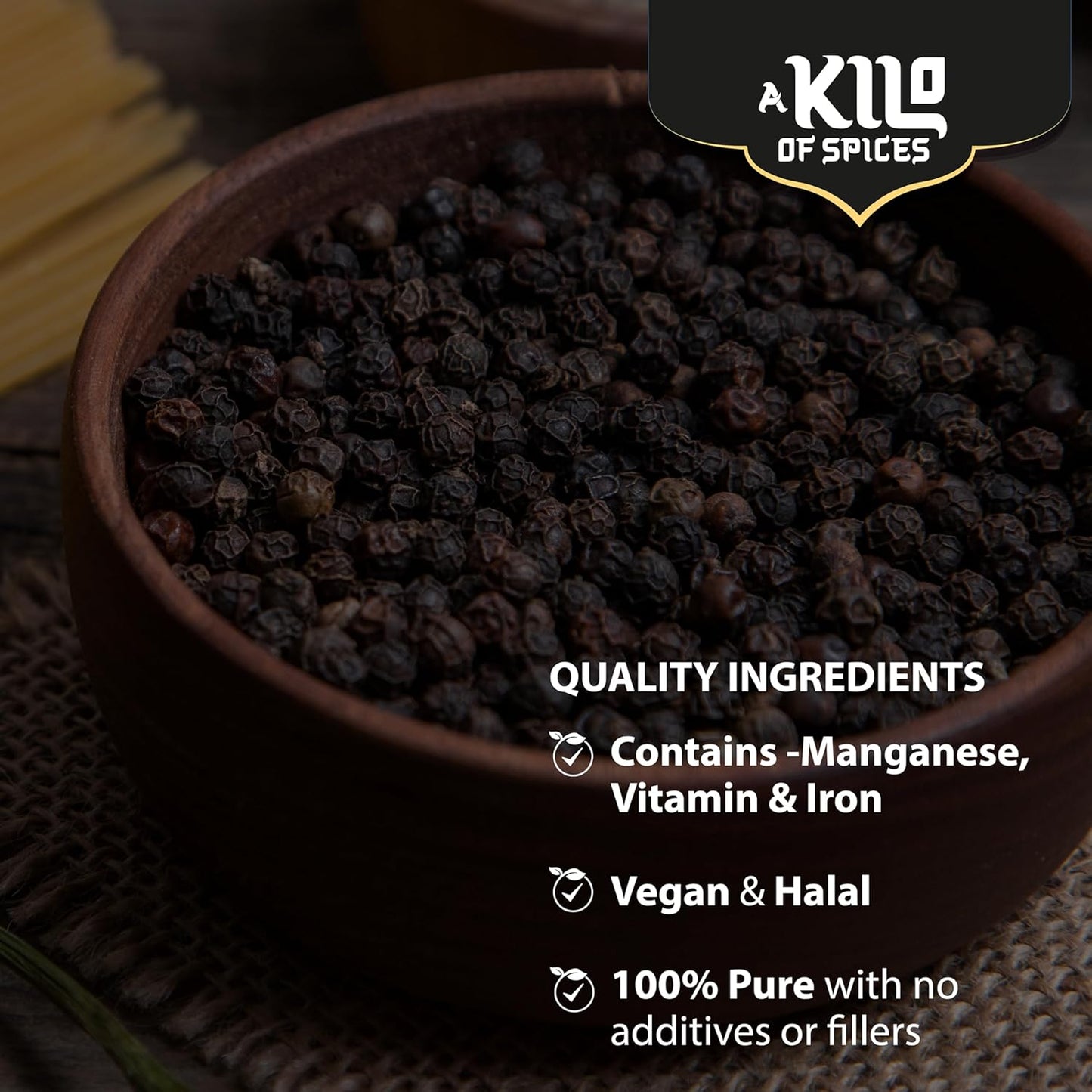 Black Peppercorn - A Kilo of Spices